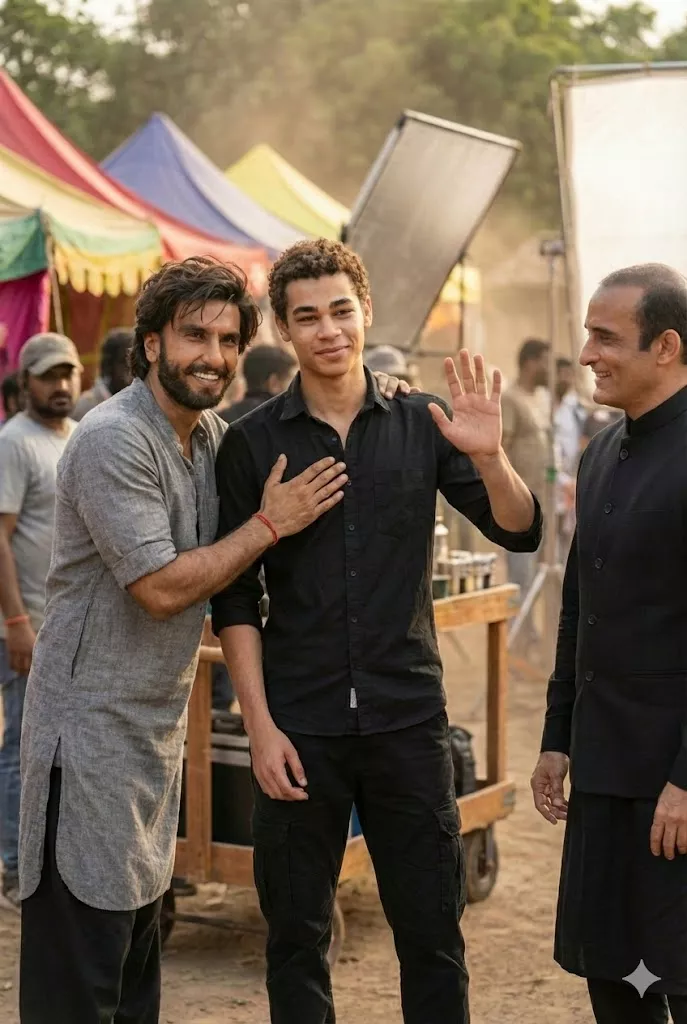 dhurender outdoor film set friendly cinematic portrait