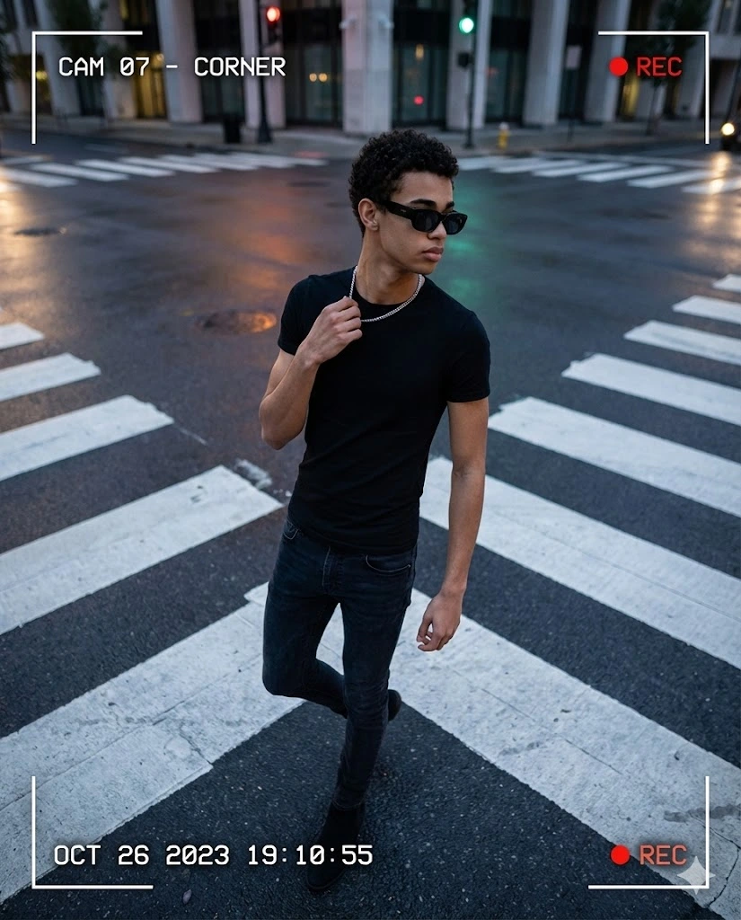 gemini mini prompt empty pedestrian crossing surveillance look