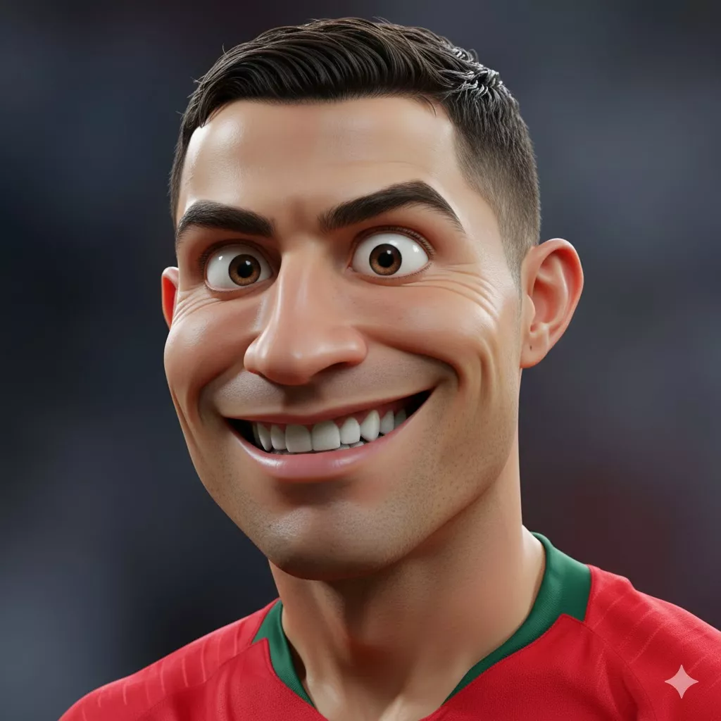 hyper realistic 4k cartoon portrait exaggerated facial features