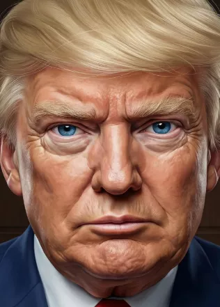 hyper realistic 4k cartoon portrait exaggerated facial features