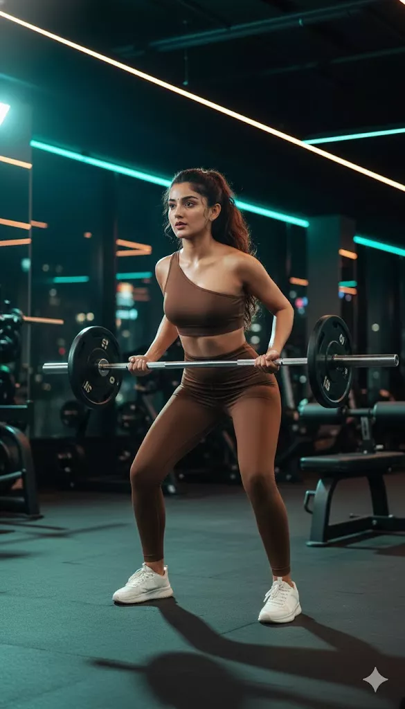 mulher academia iluminacao dramatica cinematografica