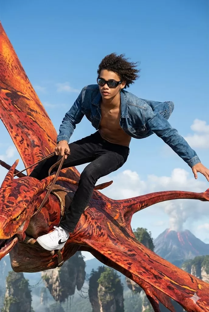 toruk avatar side leaning action pose modern rider style