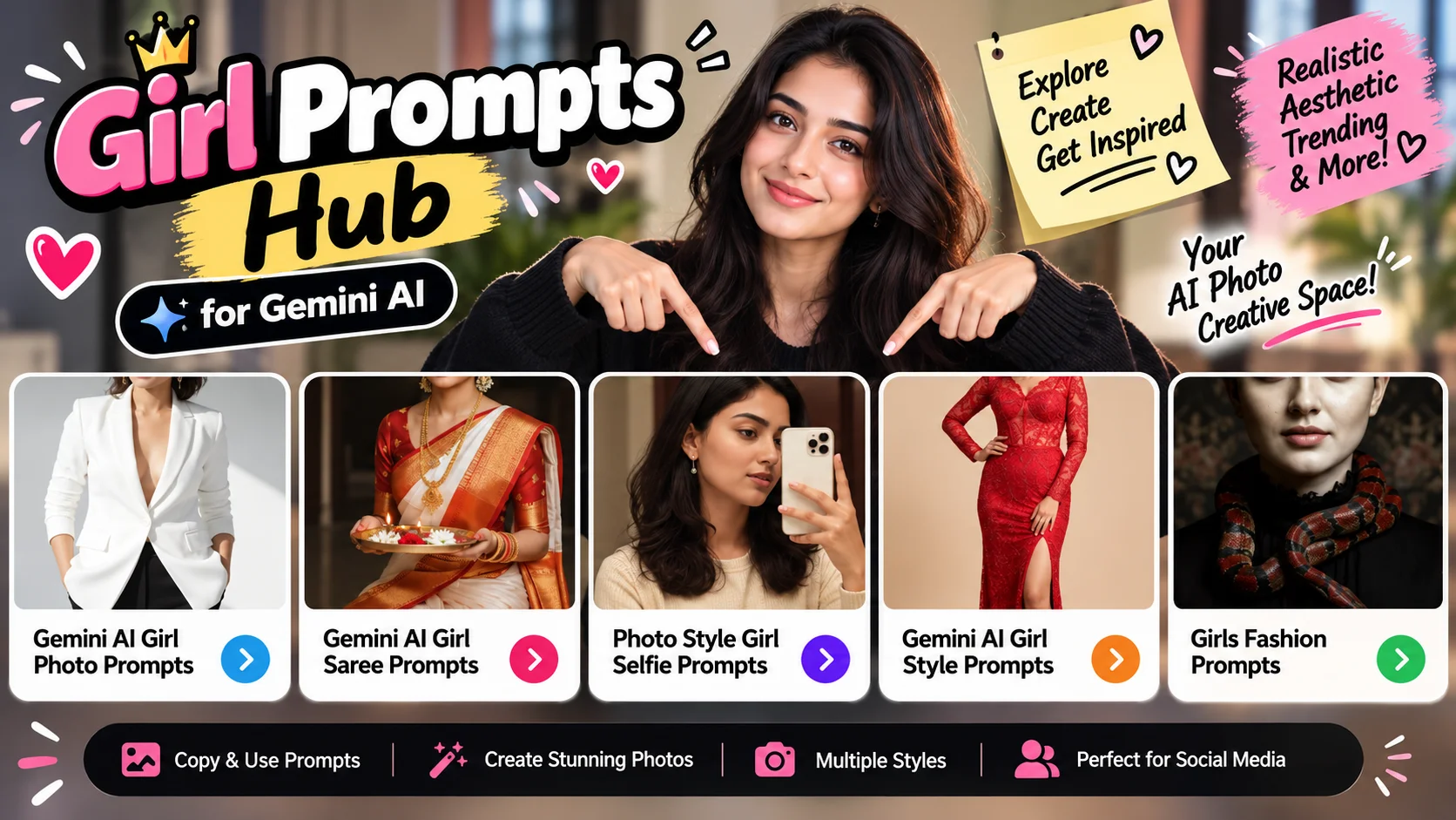 girl photo prompts for gemini ai