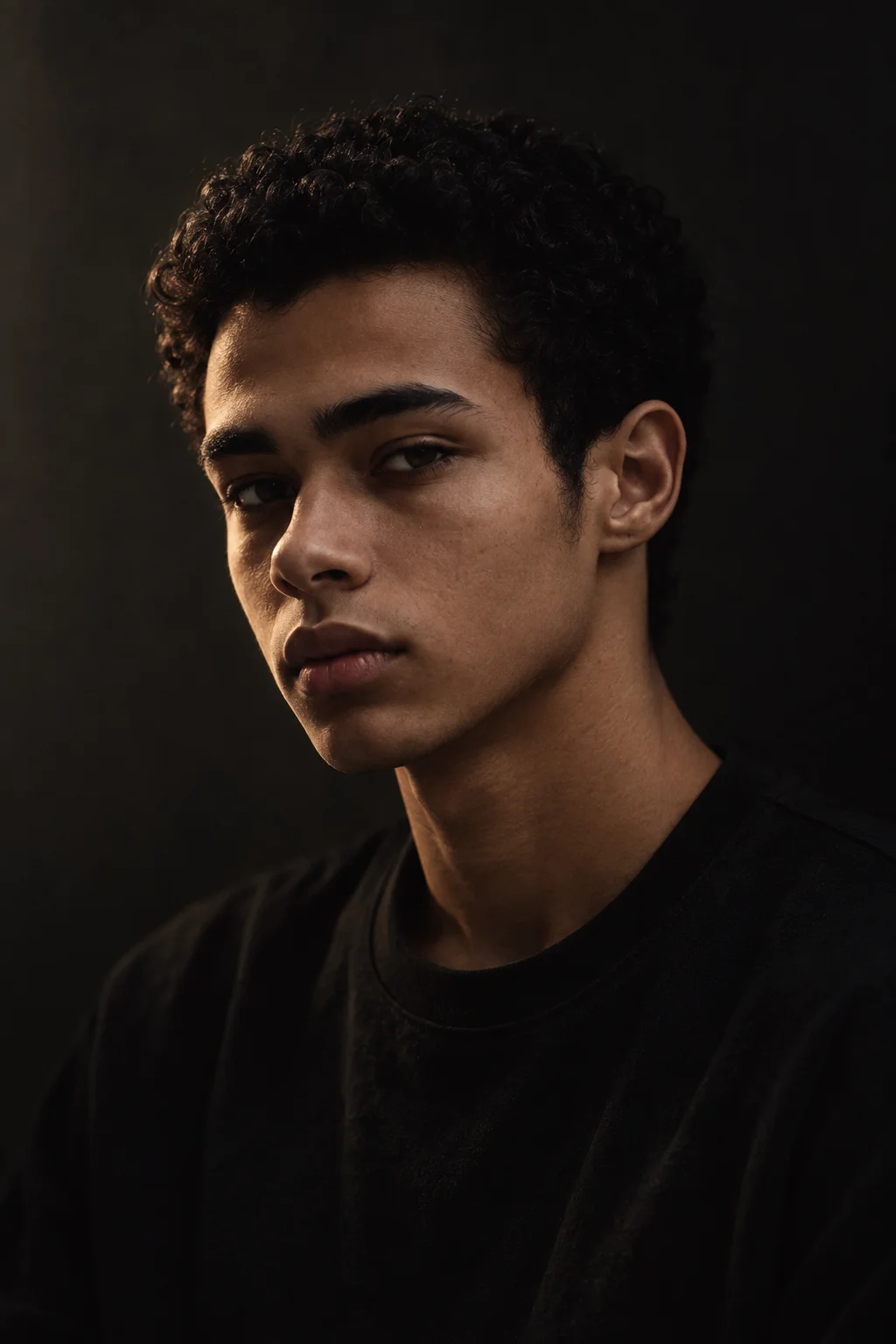 Cinematic Moody Boy Portrait Prompt