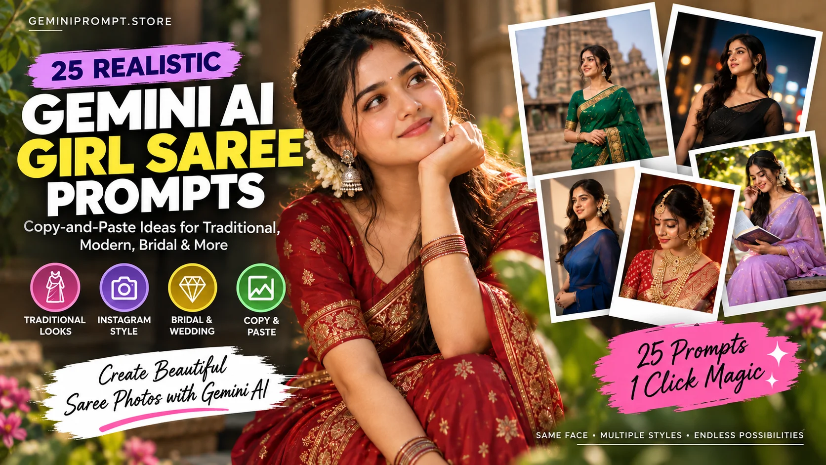 gemini ai girl saree prompts
