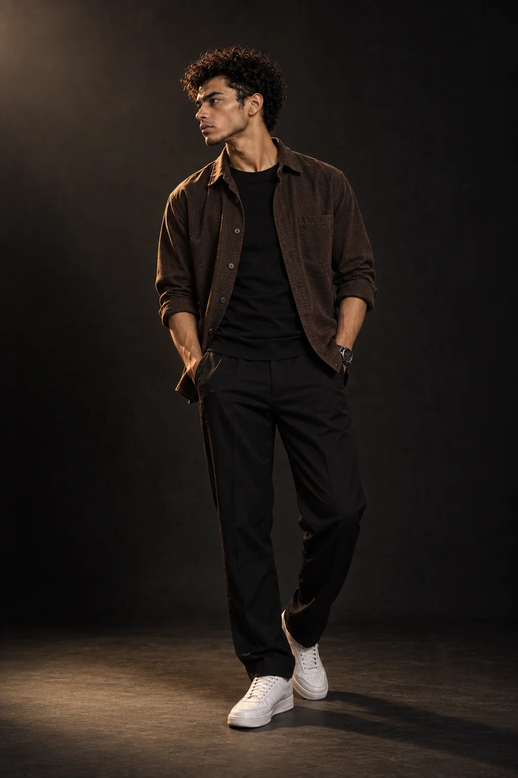 Dark Luxury Studio Portrait