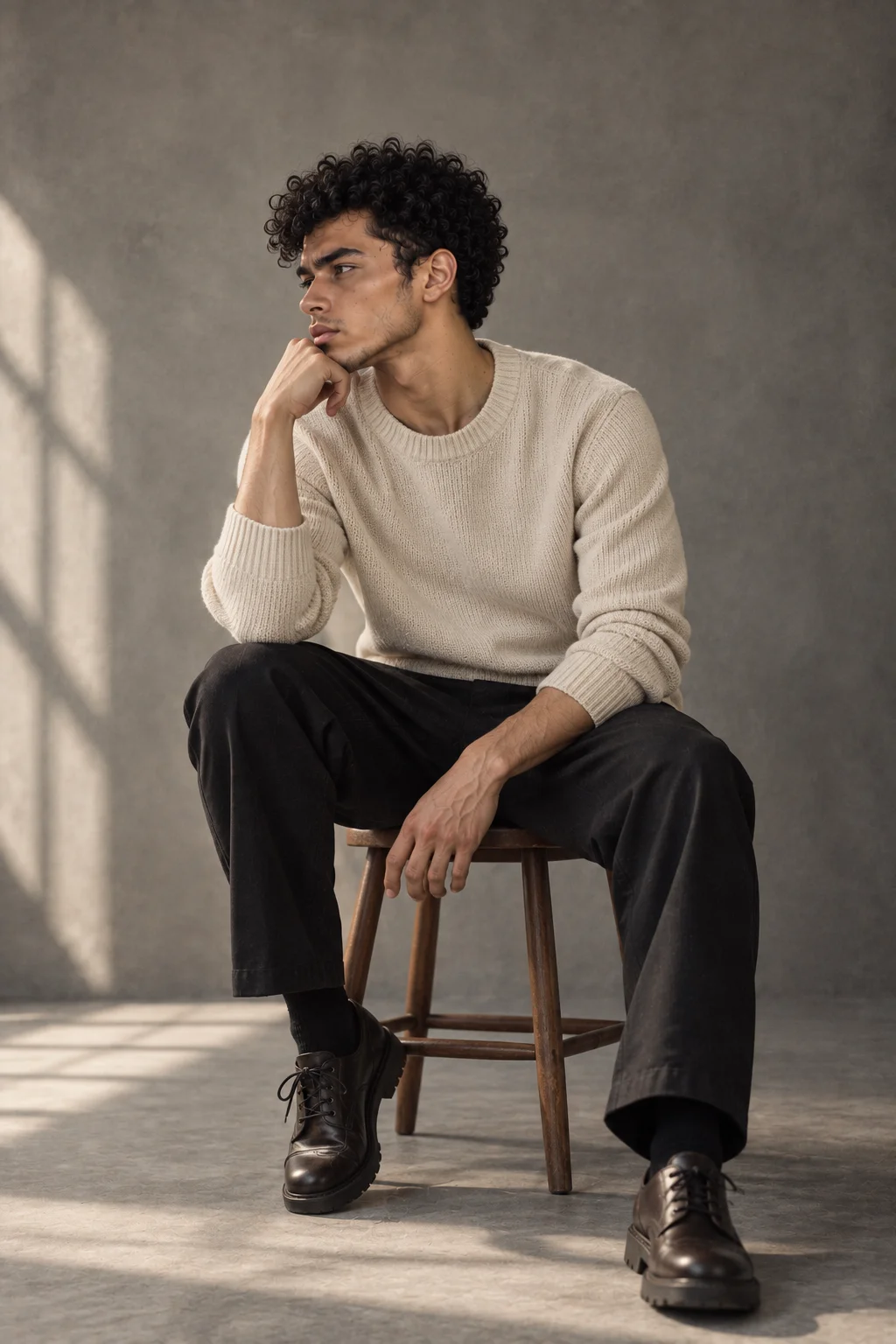 Seated Editorial Studio Portrait