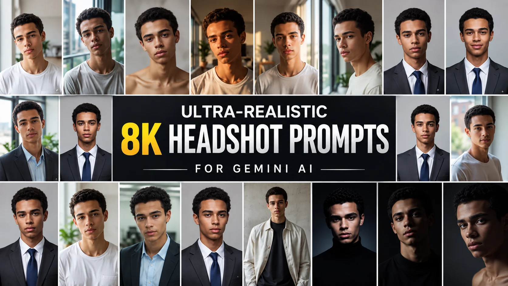 Ultra Realistic 8K Headshot Prompts