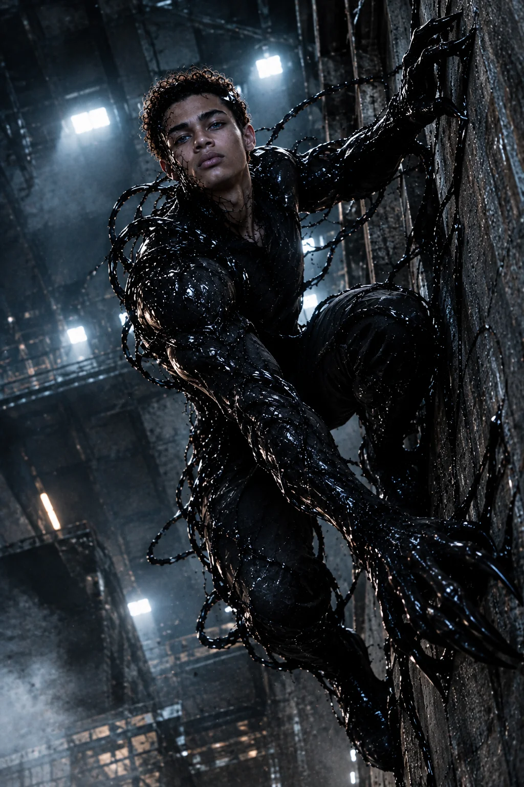 Wall-Climbing Symbiote Scene