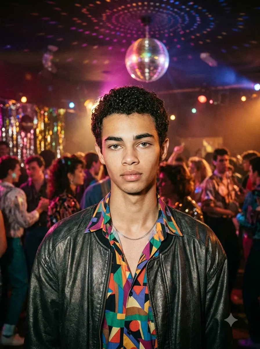 1980s Disco-Inspired Portrait
