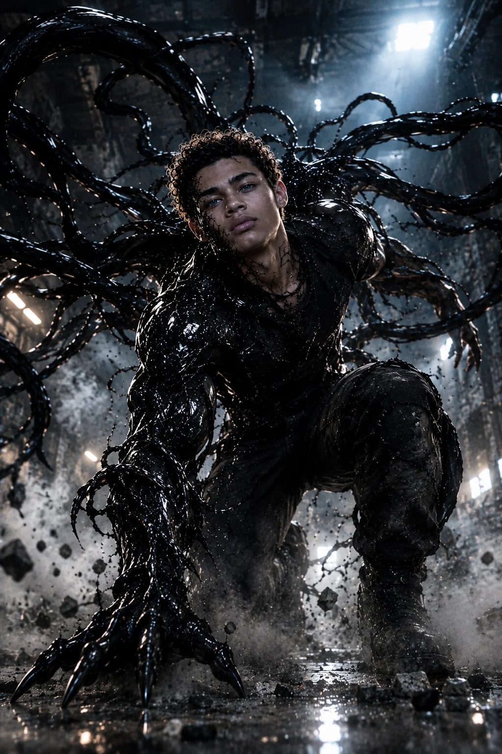 Symbiote Landing Scene