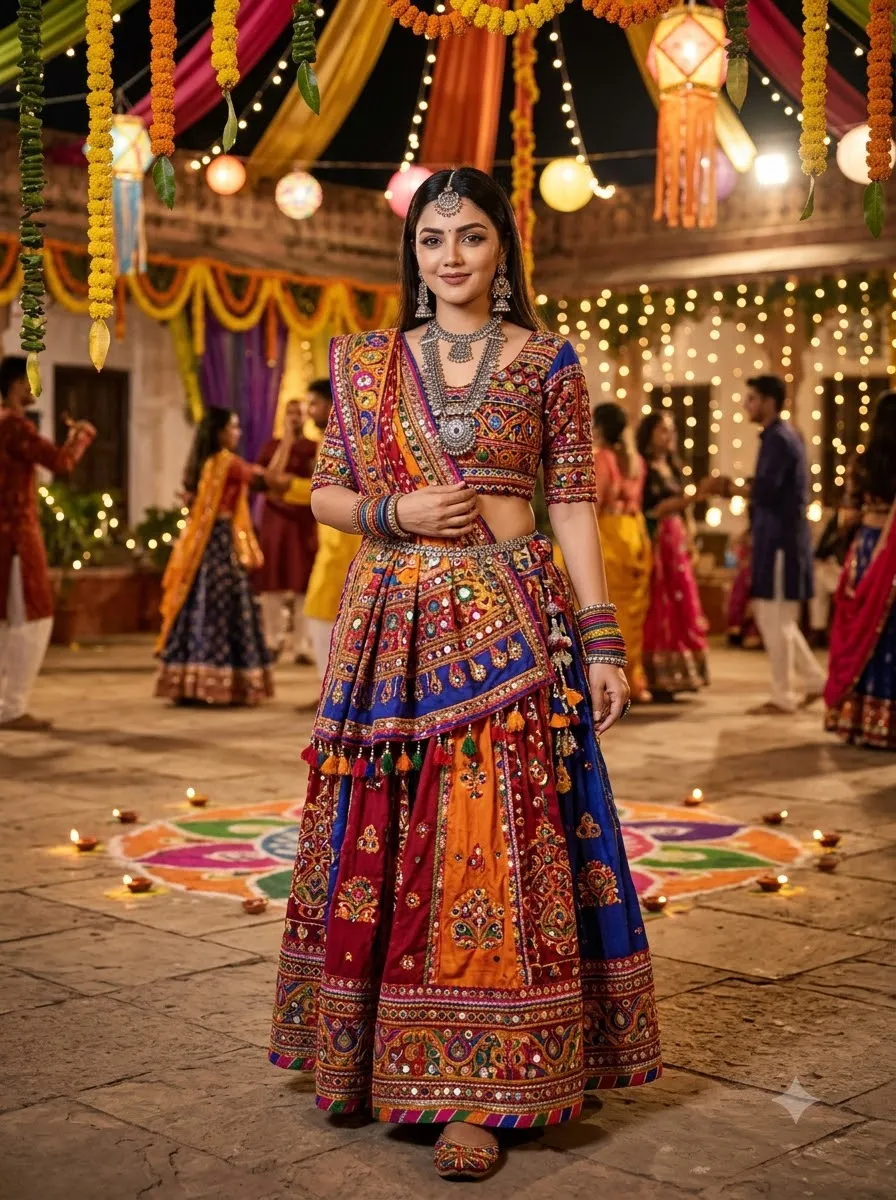 Full-Length Navratri Fashion Portrait