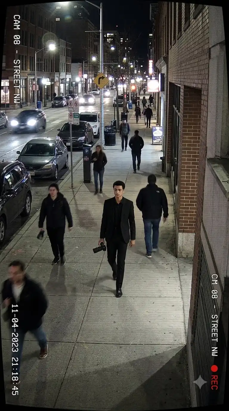 Low-Quality Security Camera Look