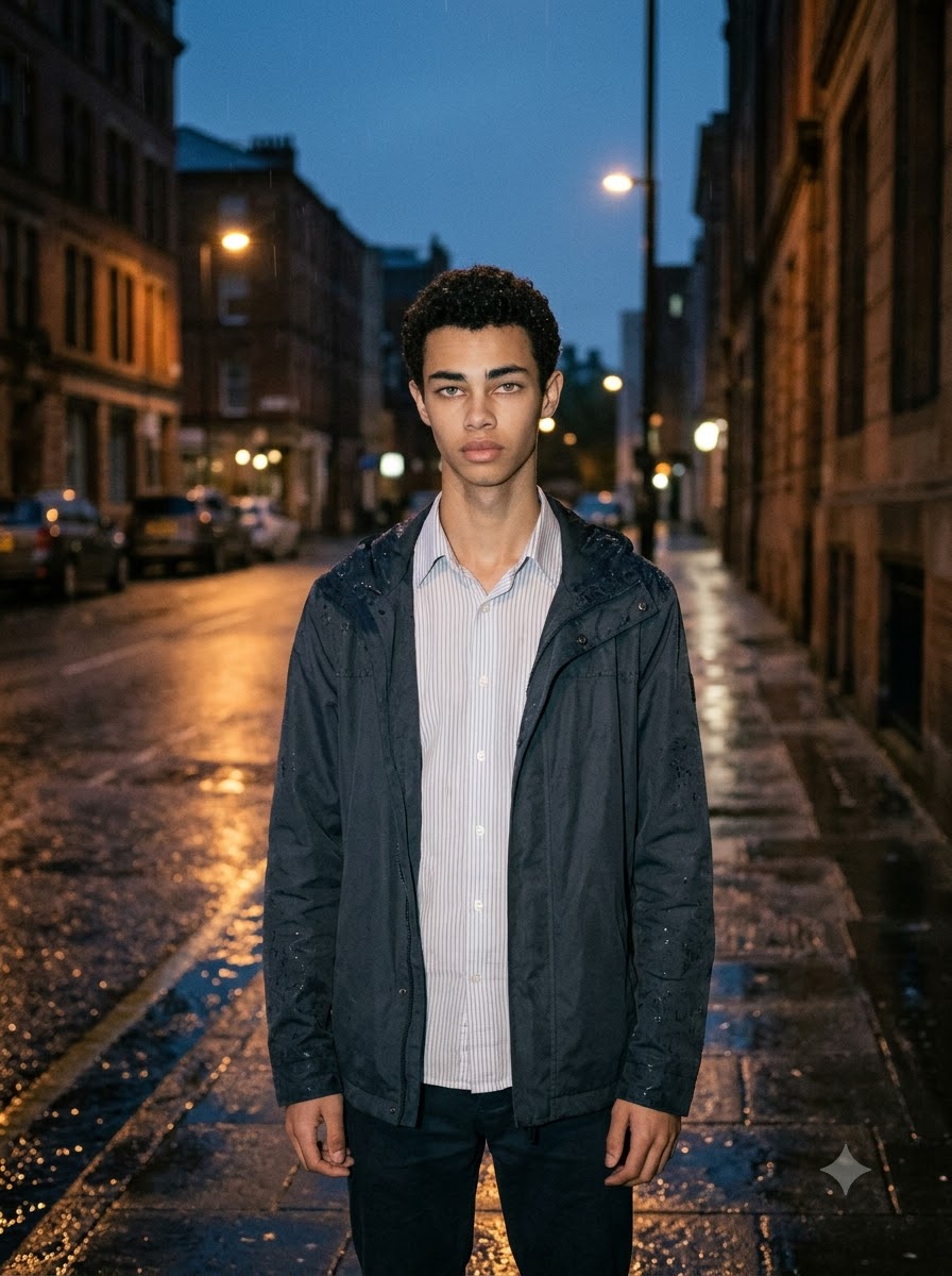 Rainy Street Lofi Dusk Prompt