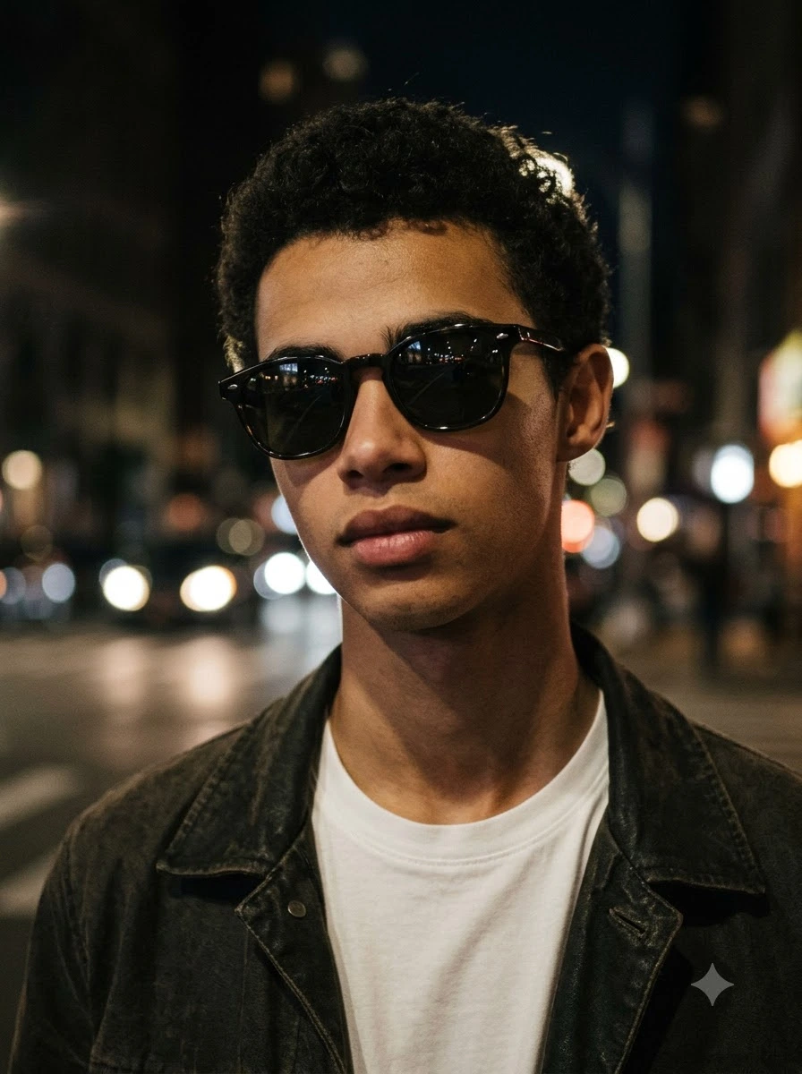 Bodhi Kalpak Close-Up Sunglasses Portrait