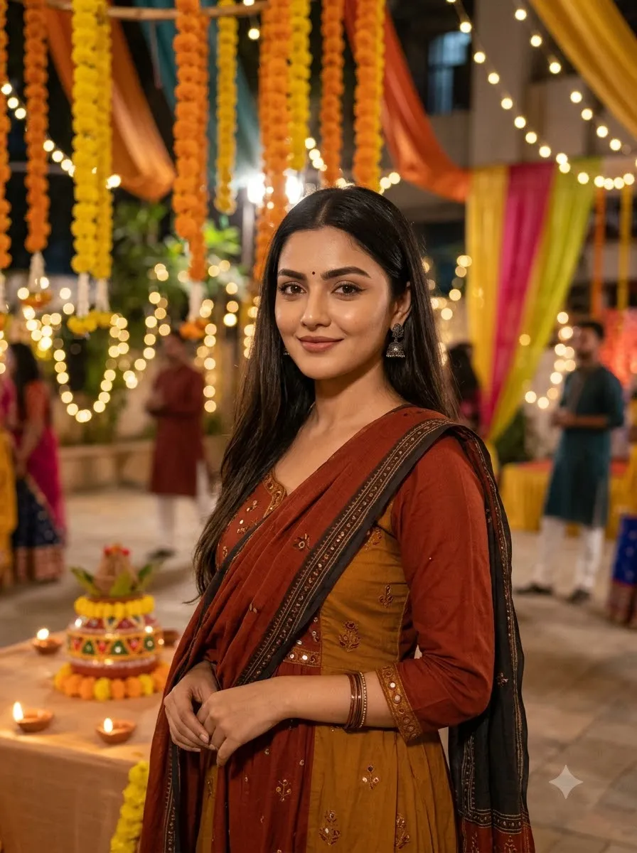 Simple Navratri Look for Girls