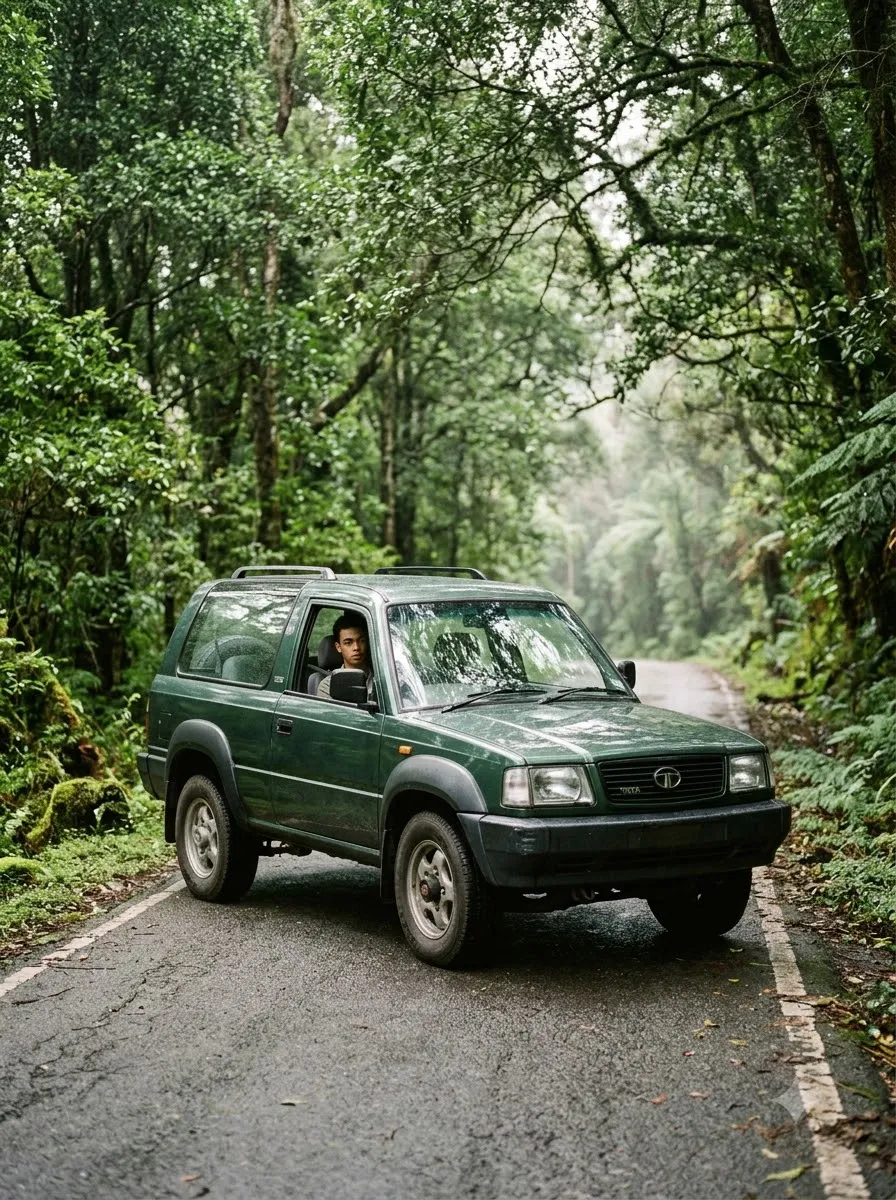 Tata Sierra Forest Road Photography Prompt