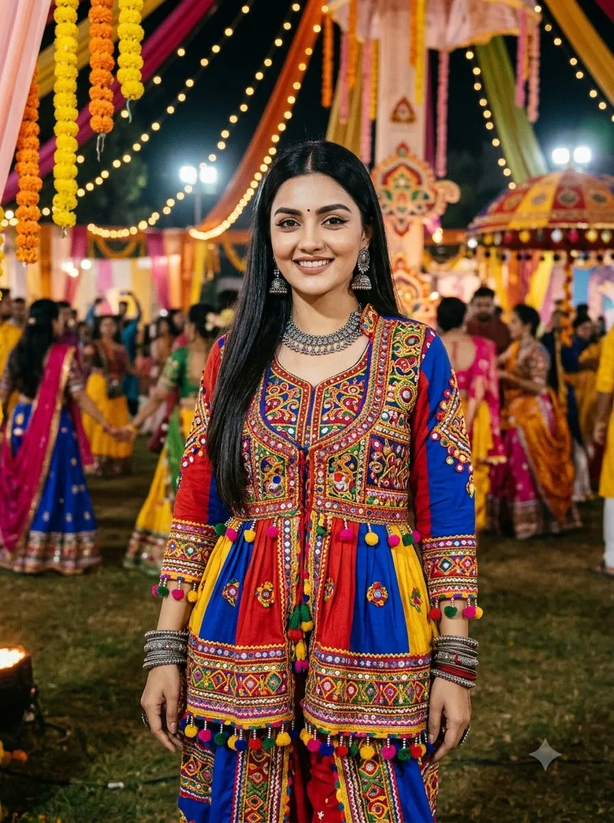 Traditional Gujarati Kediyu Look