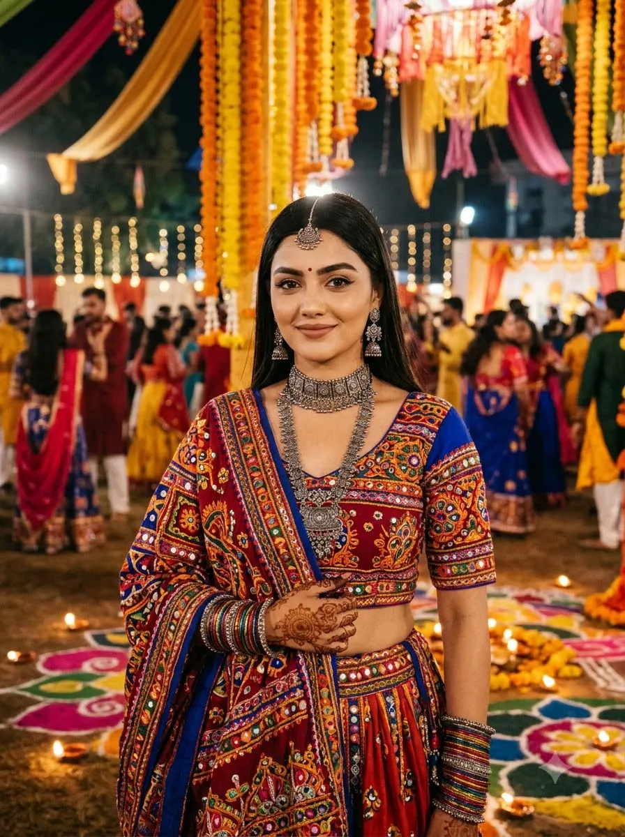 Best Navratri AI Image Prompt