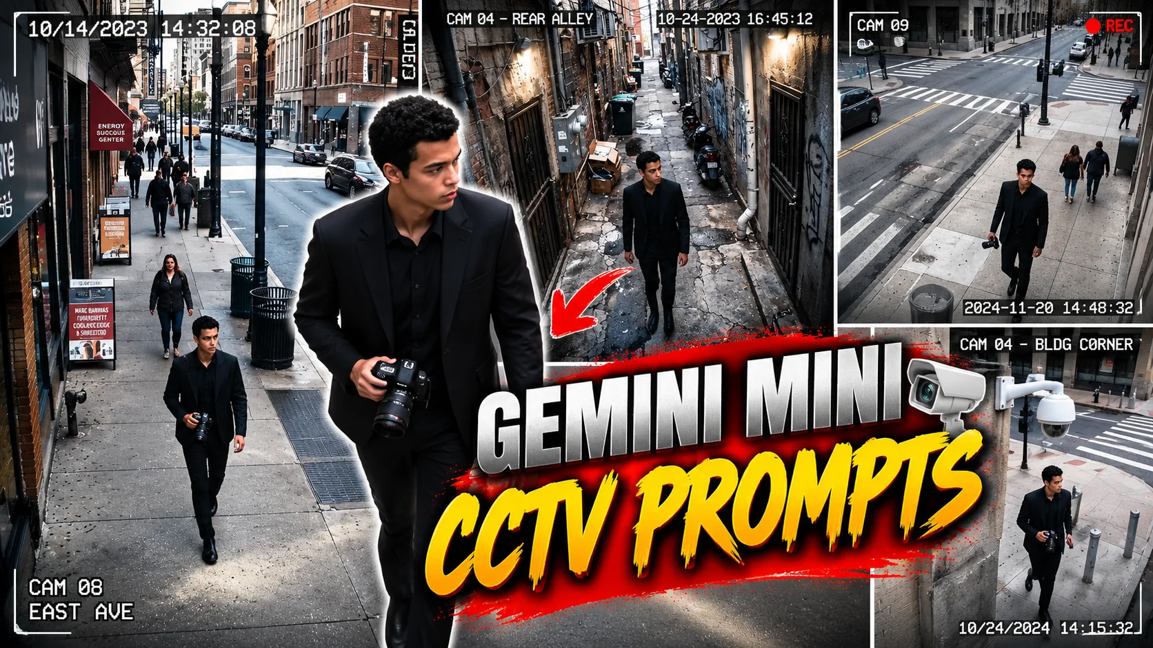 Gemini Mini Prompts for Ultra-Realistic CCTV & Surveillance Photos