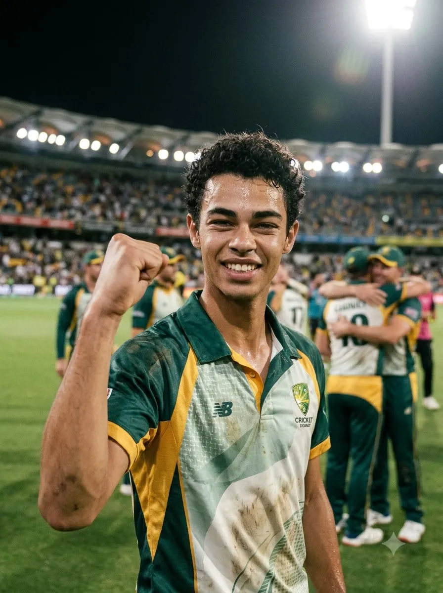 Player Celebrating a Match Victory