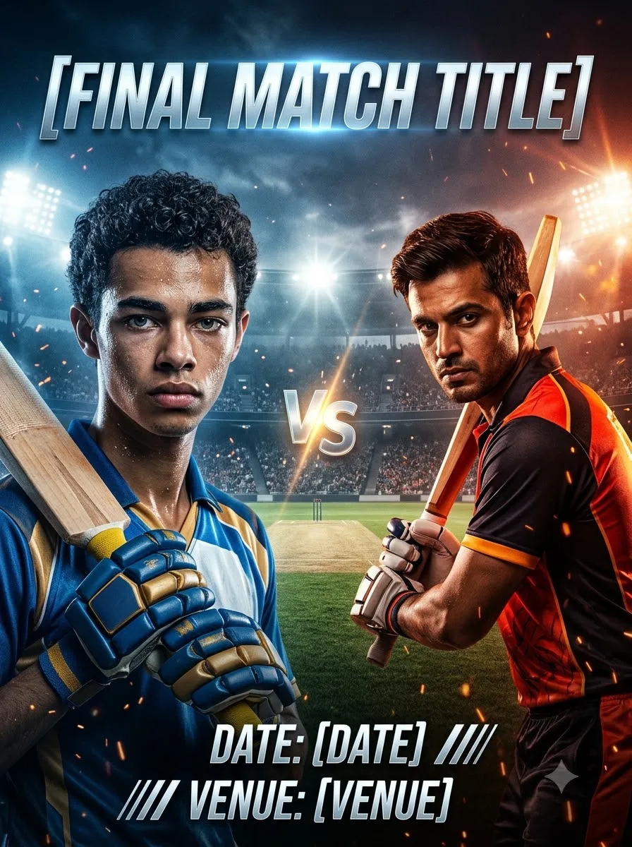 Cricket Championship Final Poster