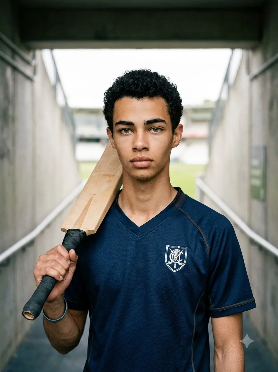 Cricket Attitude Portrait