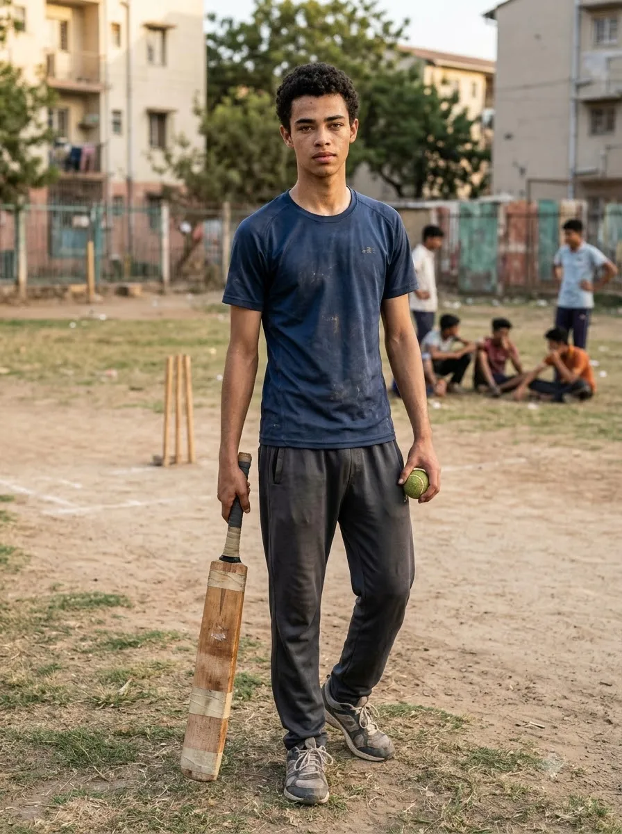 Street Cricket Portrait