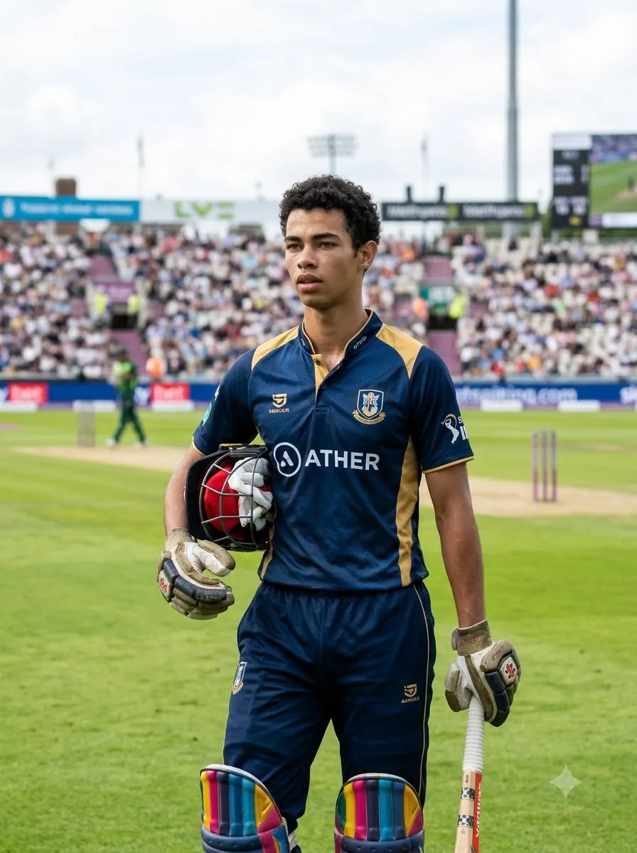 Realistic Cricket Player Photo Edit